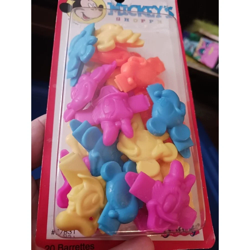 Vintage Goody Disney Barrettes 1993 Mickeys Stuff for kids Mickey Minnie friends